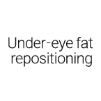 Under-eye fat repositioning