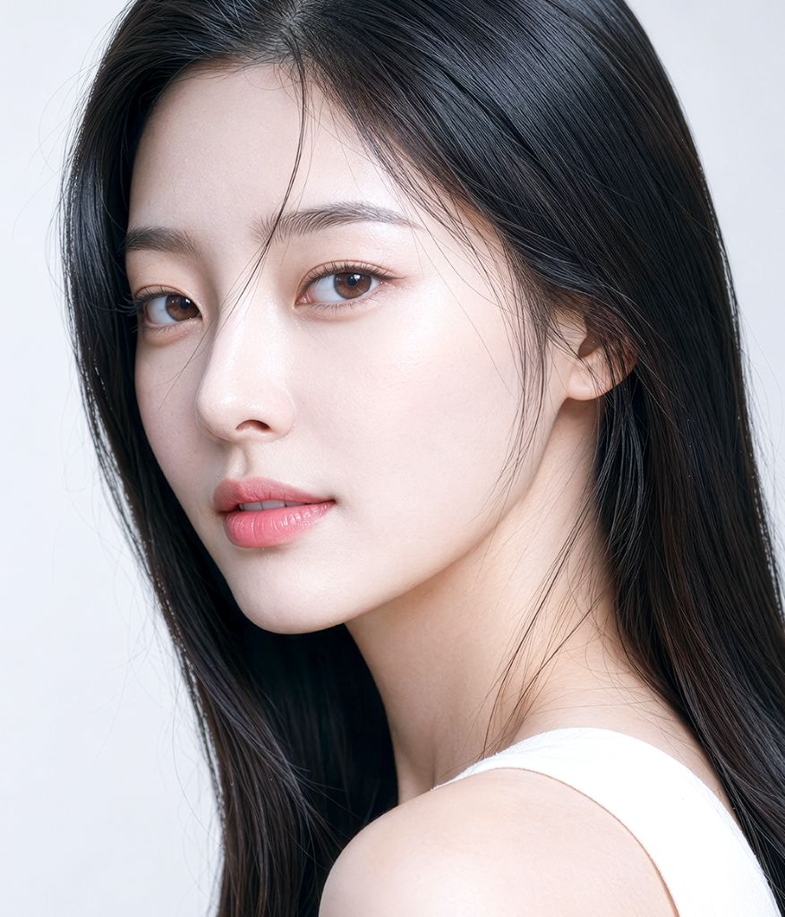 겹주름교정 수술 대상 모델 이미지